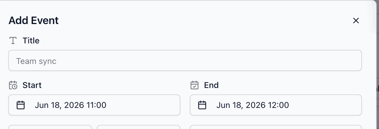 Meeting provider dropdown showing None, Google Meet, Microsoft Teams (Not connected), and Zoom selected